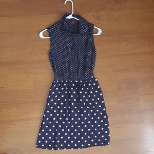 Merona Women's Sleeveless Navy Polka dot dress